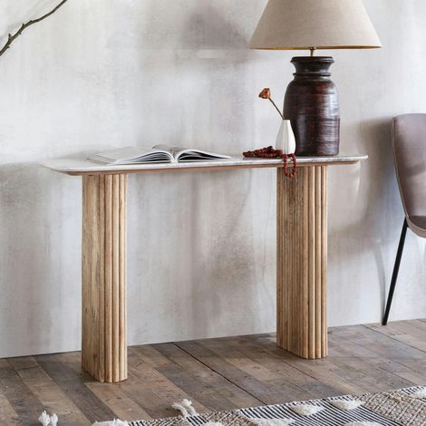 Console marbre et bois MASSA (1/5)
