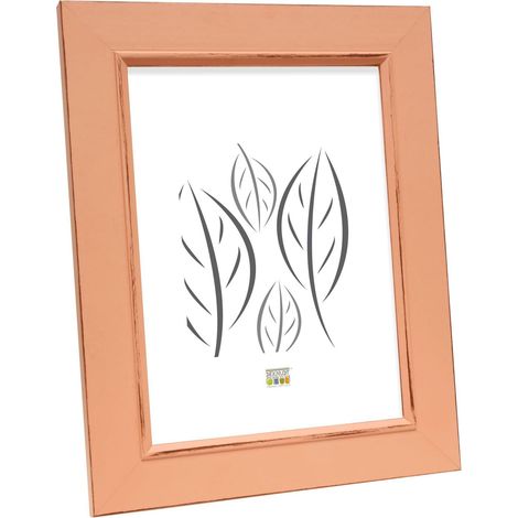Cadre Photo Peint en Vieux Rose Taille Image 20,0 x25,0 cm (1/4)