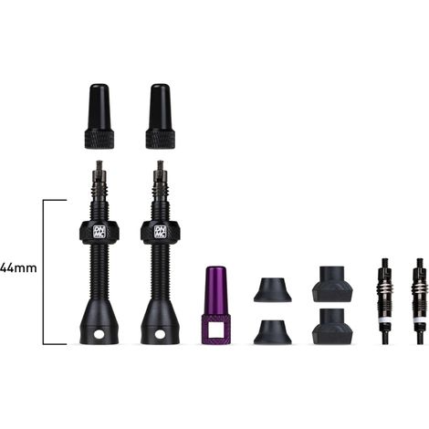 Valves Tubeless Vélo 44mm - Compatible Montage Sans Chambre à Air - Dynamic