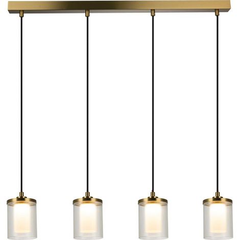 Suspension Luminaire LED 29W Variable Doré Zambelis - Blanc chaud - 3000K (1/2)