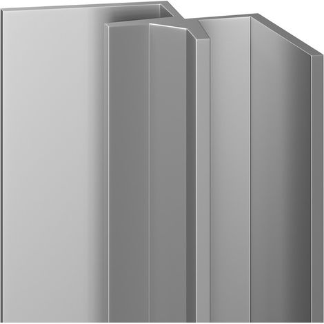 WholePanel 10mm Silver Wall Panel Internal Corner Trim (1/5)
