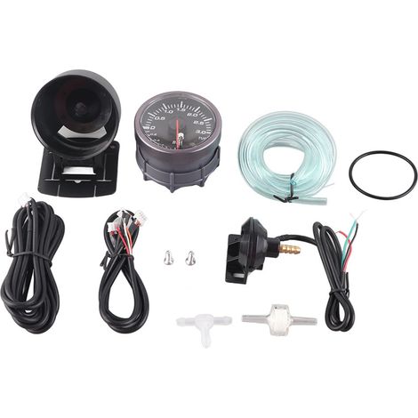 Jauge de suralimentation turbo LED 2.5 pouces 60mm 3.0 Bar pour voiture modification, indicateur à aiguille DC12V (1/5)
