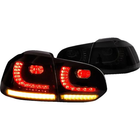 Conjunto de luz trasera, intermitente dinámico, diseño impermeable, ahumado, LHD-a (1/2)