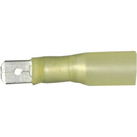 Vogt Verbindungstechnik 3912h Flachstecker mit Schrumpfschlauch Steckbreite: 6.3 mm Steckdicke: 0.8