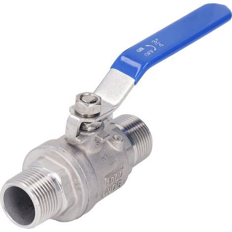 Kugelhahn aus Edelstahl 304, NPT 3/4"-Gewinde, 2"-Außengewinde, manuelle Betätigung, zugeschnittene Sanitärarmaturen (1/5)