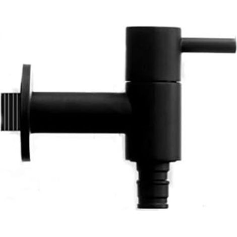 Robinet extérieur noir mat avec rallonges - Robinet d'eau - Noir mat - Robinet extérieur - Robinet noir - Fixation murale - Robinet pour lave-linge - Baignoire - Toilettes - Pour jardin, salle de bain (1/5)