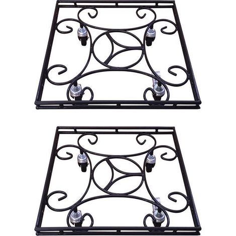 Extra Large Heavy Duty Pot Caddy - Square - Pack of 2
