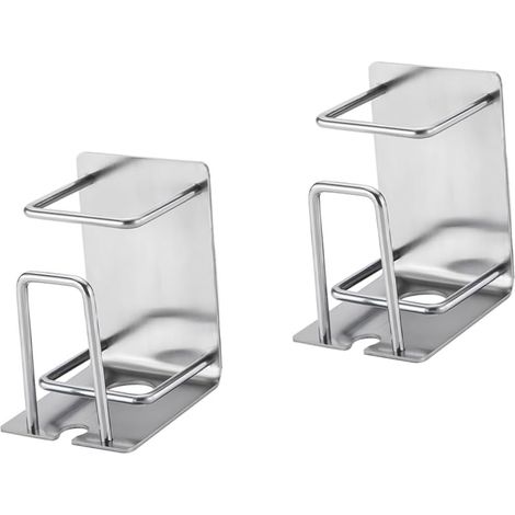 Lot de 2 porte-gobelets pour bain de bouche, étagère pour brosse à dents, rangement mural pour salle de bain, porte-brosse à dents, porte-dentifrice, organiseur (1/5)