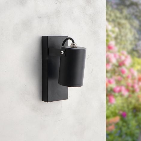 Applique murale extérieure série Urban – Étanche IP44, douille GU10, applique noire pour jardin, terrasse ou entrée (ampoule non incluse) (1/5)