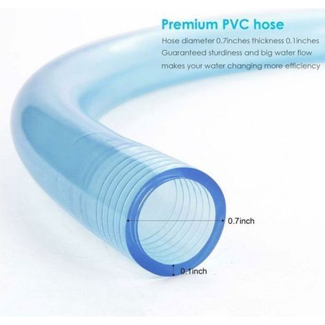 Nettoyeur d'aquarium siphon nettoyeur de réservoir de poissons, pompe à eau aquarium siphon mulg cloche nettoyeur de réservoi (1/4)