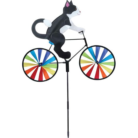 [Moulin à Vent de Jardin] Décoratif Animal PVC 90x50cm avec Pivot Noir/Brun/Jaune - 1 Pièce