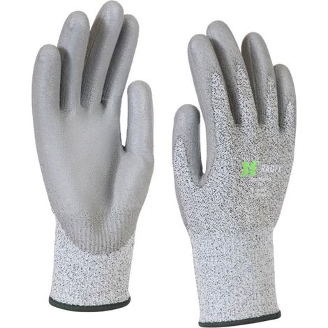 Gants de travail - Radix - CutMaster - Anti-coupure PU gris - Taille M10 / L (1/5)