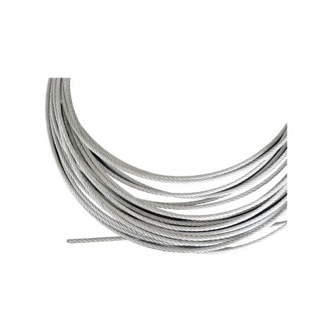 [QUALITE FRANCAISE] - Câble inox Ø6mm vendu au mètre linéaire - Longueur 1m - Inox 316