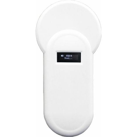 Lettore di microchip per animali portatile H01-T 134.2Khz Lettore di tag per animali 134.2Khz Lettore di display Oled Formato Fdx-B Supporta con Buzz-Er per la gestione dell'allevamento di pollame, Bi (1/5)