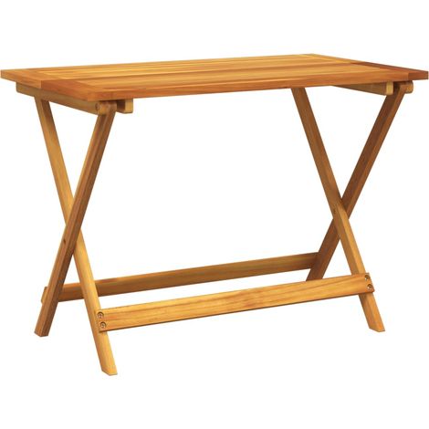 Mesa de jardín plegable madera maciza de acacia 90x52,5x65 cm vidaXL