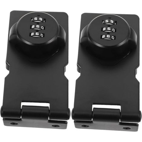 PACKOVE Lot de 2 cadenas à combinaison pour armoire (1/5)