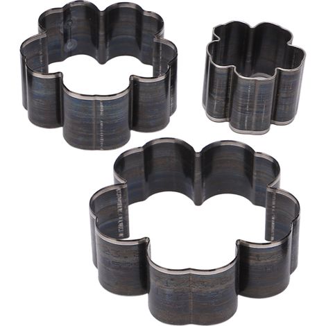 Ensemble de 3 matrices de découpe pour cuir en forme de fleur (30 mm, 50 mm, 70 mm) (1/5)