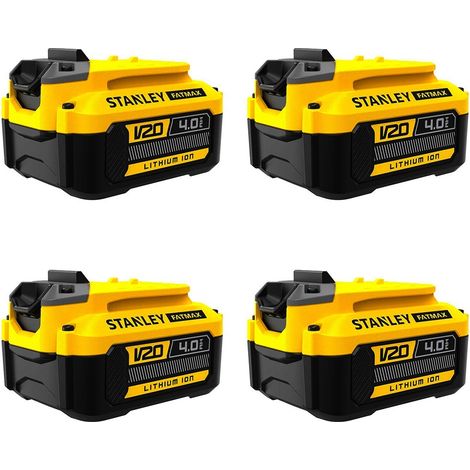 Pack de 4 baterías STANLEY SFMCB204 (18V - 4,0 Ah) (1/2)