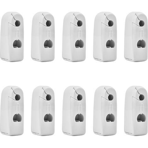 Packung mit 10 EAS-Diebstahlsicherungsschlössern für die Laden- und Laderaumsicherung (weiß) (1/5)