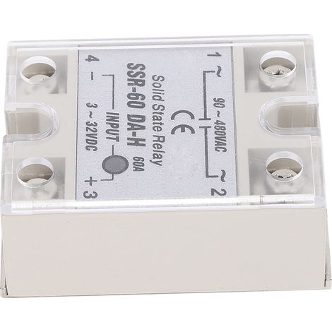 Relais statique CC/CA SSR interrupteur sans contact qualité supérieure SSR-60ADA-H (1/5)