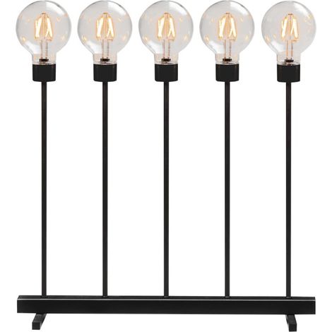Konstsmide LED Leuchte gerade dimmbar 5 runde Globes & 10 Dioden bernstein (1/3)