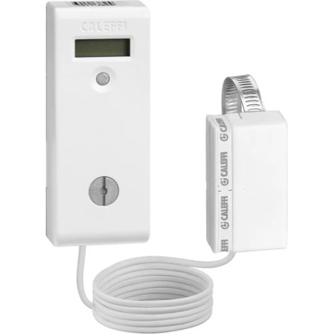 Verteiler mit verlängerter Sonde für Heizkörpersysteme mit Steigleitung. Caleffi MONITOR 2.0E 720025  Weiß