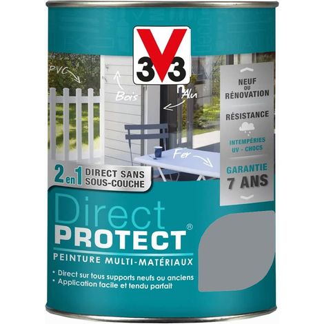Peinture Glycéro Multi-matériaux V33 Direct Protect Gris galet 1,5 L (1/4)