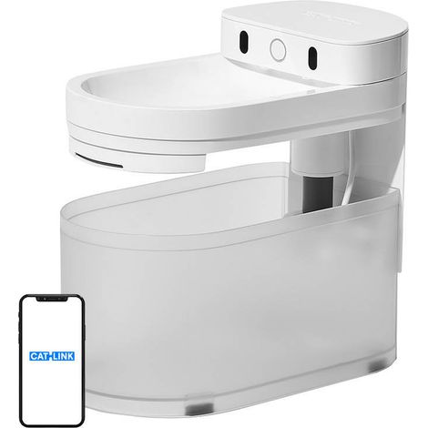 Catlink Pure 3 Kabelgebundener intelligenter Trinkbrunnen für Hunde und Katzen (Weiß)