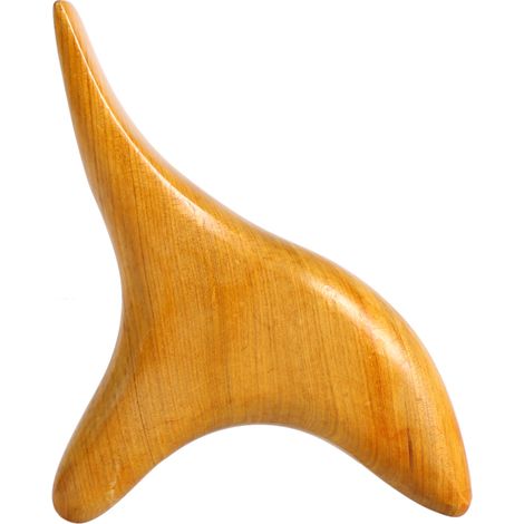 Rouleau de massage en bois parfumé du Vietnam, outil de réflexologie plantaire et acupression thaïlandaise, gua sha pour thérapie corporelle, modèle nº2 (1/5)