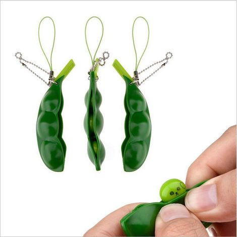Lot de 2 jouets apaisants Pea Pod Green (1/4)
