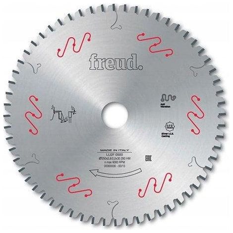 Lame d'inciseur extensible standard FREUD - Ø120 2,8-3,6 AL20 Z12+12 - F03FS02485 -LI16M AA3 (1/3)