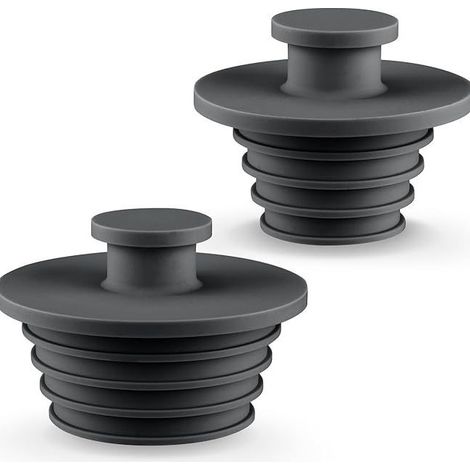 Bouchons de vidange pour baignoire et lavabo (lot de 2) - Convient aux baignoires et lavabos - Bouchons de vidange en silicone (1/5)