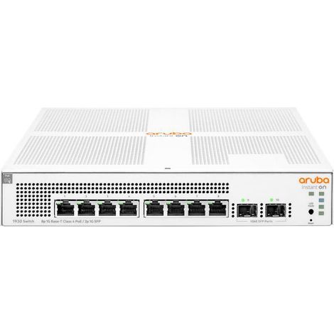 HP Enterprise ARUBA ION 1930 8G 2SFP 12, Gestionado, L2+, Gigabit Ethernet (10/100/1000), PoE, Rack, JL681A