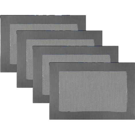 Placemat - PVC - 45 x 30 cm - Résistant à la chaleur jusqu'à 85 °C - Pour Table à Manger - Lot de 6 (1/5)