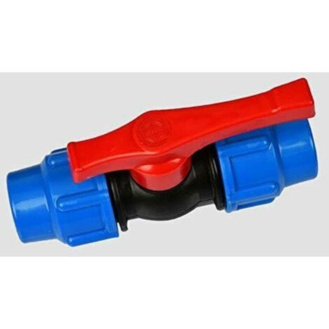 ready Vanne d'arrêt pour tuyau d'eau en polyéthylène haute densité ou alcaline 25 mm (25 mm)