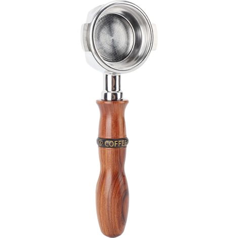 Porte-filtre sans fond de 58 mm avec poignée en palissandre, en acier inoxydable creux, pour machine à café Expobar E61 et GEMILAI Type 2 (1/5)