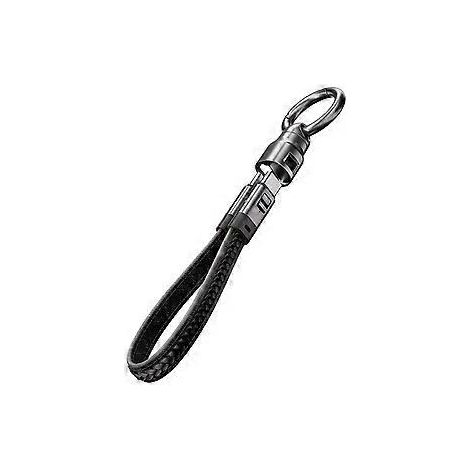 PD240W USB-C Schnelllade-Datenkabel mit Trageschlaufe, glatte Anschlüsse zum Laden/Datenübertragung, Schwarz (Schwarz)