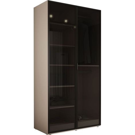 Armoire : Beige Sable / Verre Antisol, 100 x 200 x 51 cm (1/5)