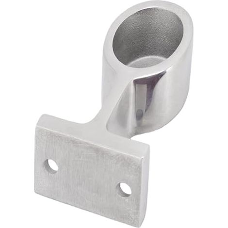 Raccord de Main Courante en Acier Inoxydable 60 ° Support d'extrémité de raccord de Main Courante de Bateau Robuste pour Tube de 22 mm (1/4)