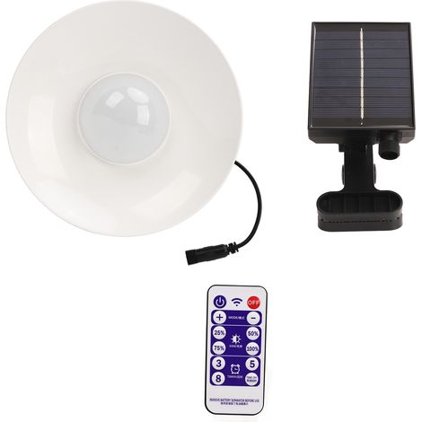 Lampe solaire LED pour parasol déporté de terrasse avec minuterie pour jardin