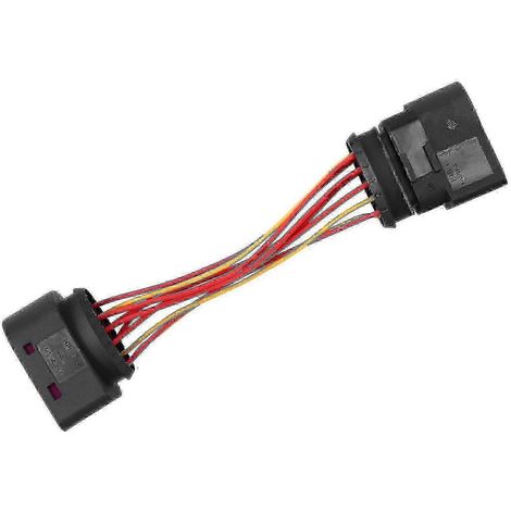 Adaptador de conector de faros de 10-14 pines para arnés de cableado automotriz 1J0973835 1J0973737 Edición 0619 (1/4)