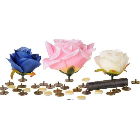 Support collant Tête de fleur x24 +double face x24+ Aimant x24 D150cm