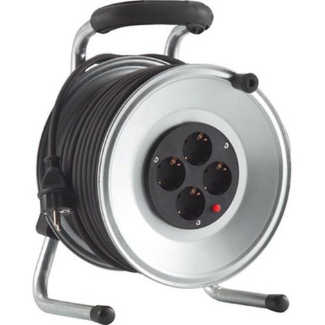 Enrollador de cable metal IP20 50m H05RR-F 3G1,5