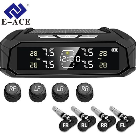 (K10P-Interne) Système intelligent 8 barres pour voiture et camion avec horloge électronique, alimentation solaire et écran LCD. (1/5)