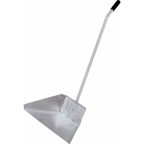 Paletta per Spazzatura in Acciaio Zincato con Manico 35x25 cm H 78 cm