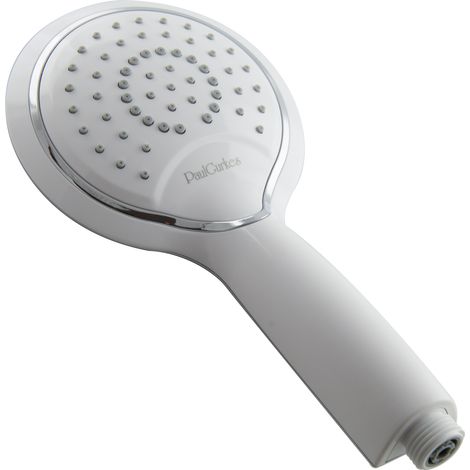 PaulGurkes Handbrause für Brausehalterung weiß Chrom (1/3)