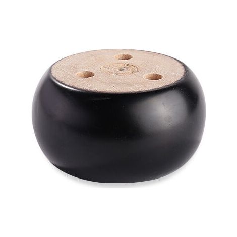 Pieds de meubles en kit monobloc, adaptés au remplacement des pieds de fauteuils, canapés, poufs et coiffeuses, de 5 à 8 cm de longueur, noirs. (1/5)