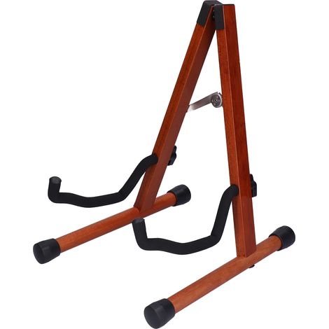 Support de Guitare Pliable en Bois pour Acoustique, Électrique, Basse et Ukulélé (1/5)