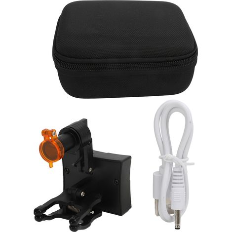 Lampe frontale à clip pour lunettes loupe, rechargeable USB, haute luminosité, batterie 600mAh, légère et portable pour professionnels (1/5)