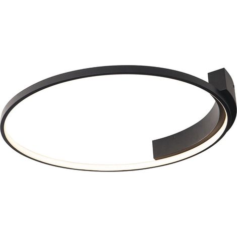 Plafonnier anneau noir Ø60 LED 38W Velvet Maxlight C0198 (1/3)